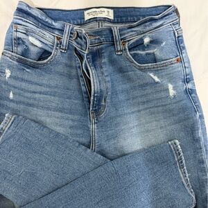 Abercrombie Light Blue Distressed Skinny Jeans